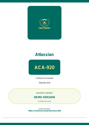 ACA-920 Exam Questions Answers Dumps PDF Practice Test